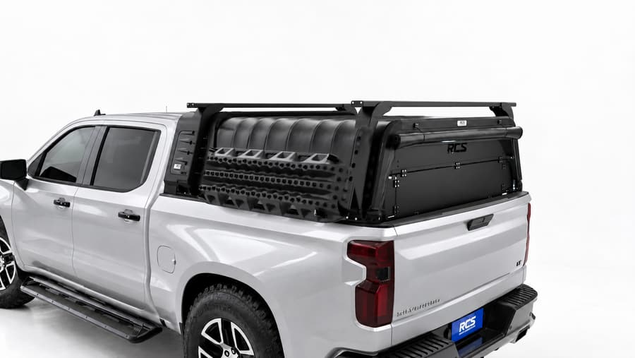 RCS canopy on a Chevrolet Silverado 1500, with every add-on