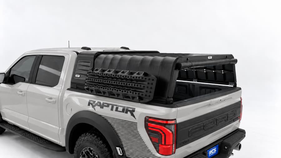 RCS canopy on a Ford F-150, with MaxTrax mounts