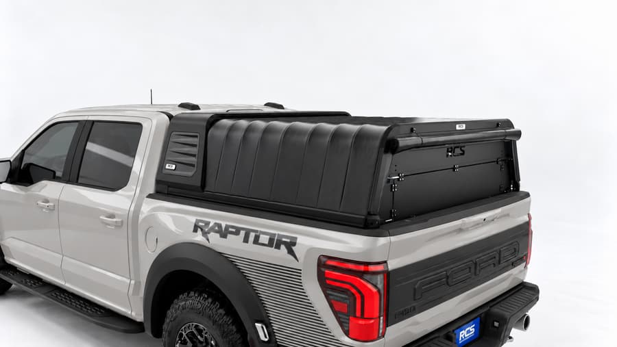 RCS canopy on a Ford F-150, with security screen