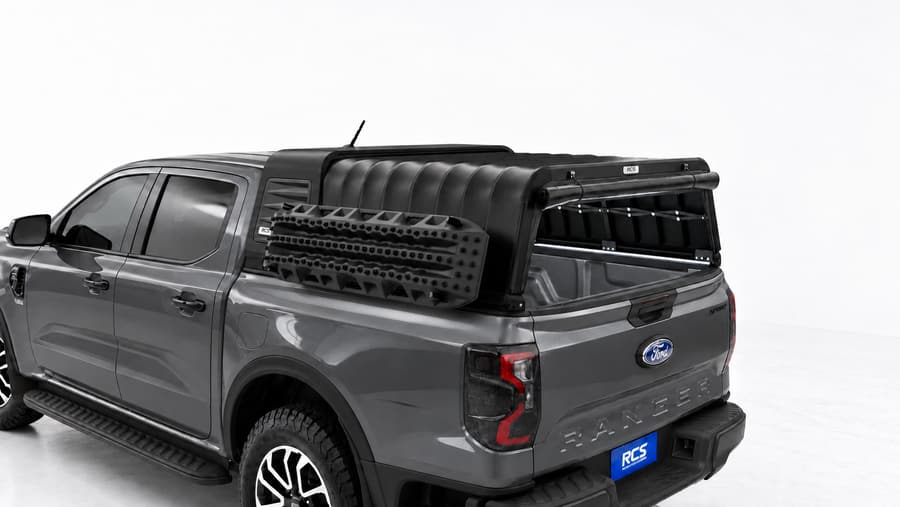 RCS canopy on a Ford Ranger, with MaxTrax mounts