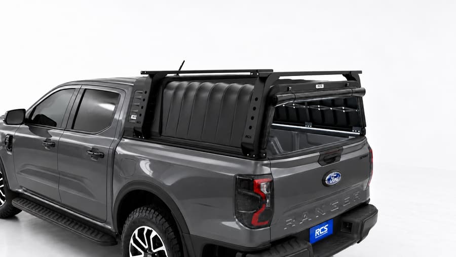 RCS canopy on a Ford Ranger, with roof racks
