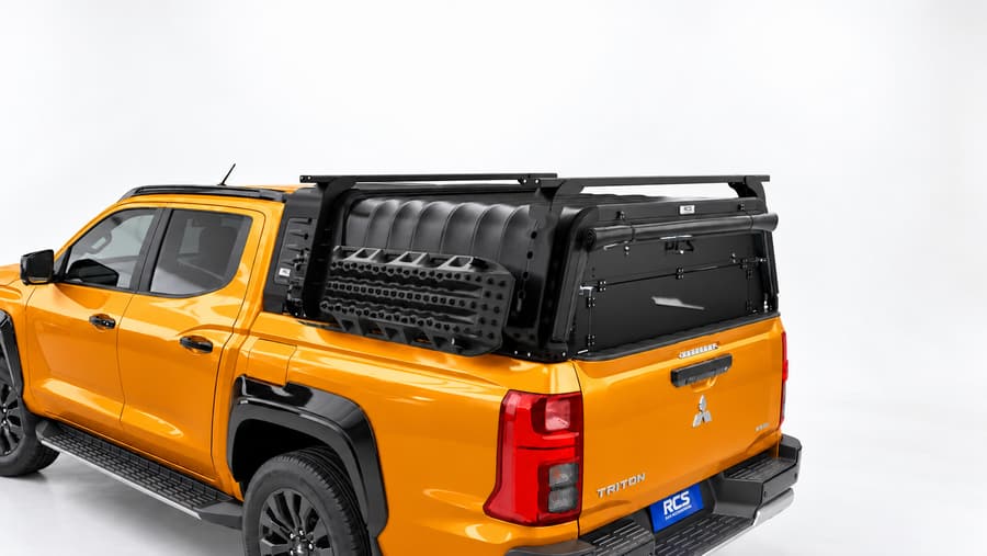 RCS canopy on a Mitsubishi Triton, with every add-on