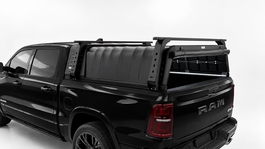 RCS canopy on a RAM 1500, with roof racks