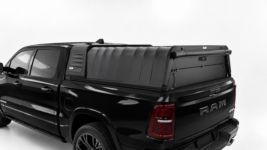 RCS canopy on a RAM 1500, with security screen