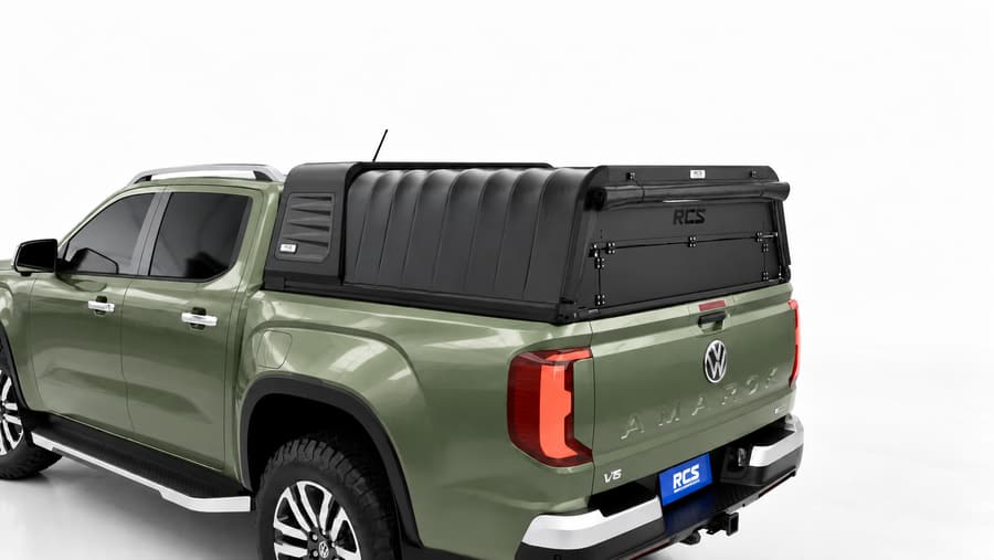 RCS canopy on a Volkswagen Amarok, with security screen