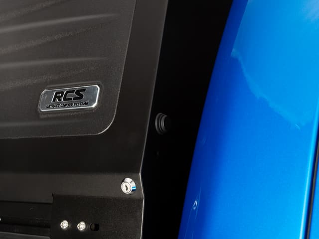 The control panel on the side of the headboard