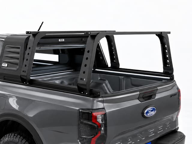 The roof racks fitted along the top of the canopy