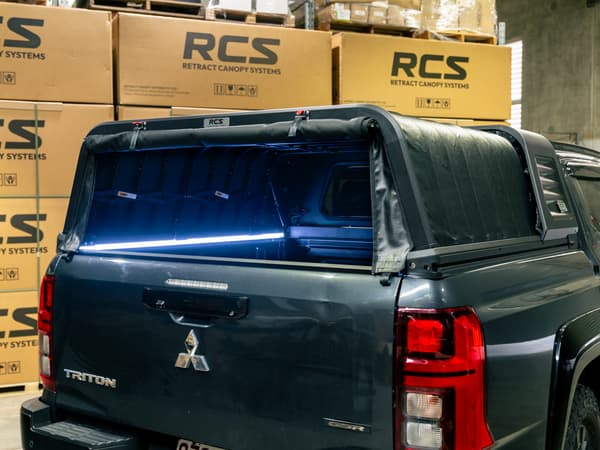 A 2025 Mitsubishi Triton with the RCS canopy fitted